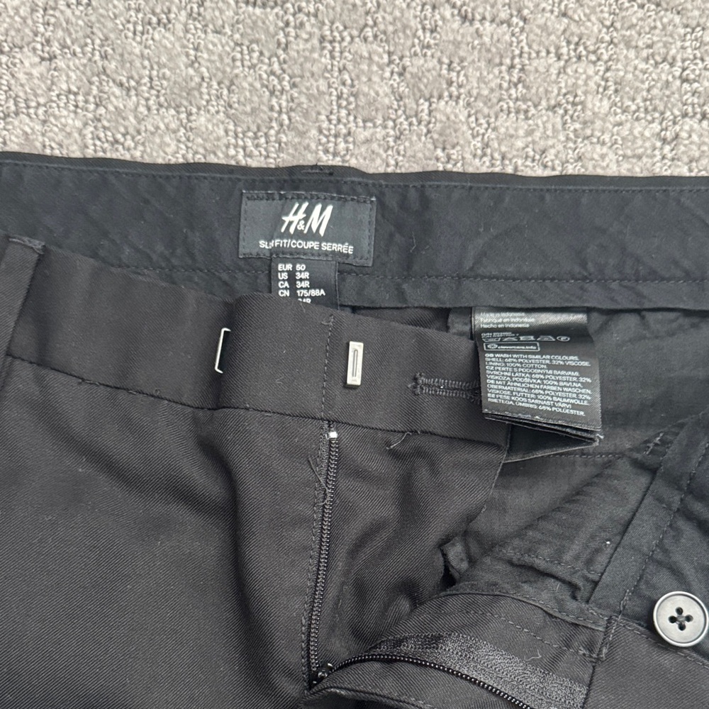 Men's Dress Black Pants - Picture 2 of 4